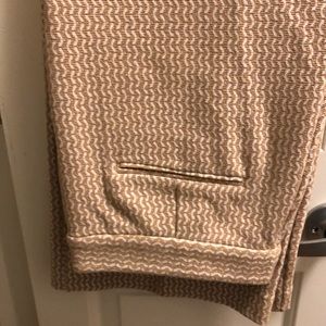 Ann Taylor size 14 NWT beige and white wide leg dress pants